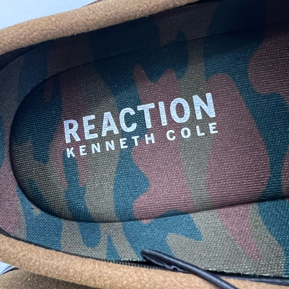 REACTION KENNETH COLE BROWN MENS LOAFERS, MAN MADE MATERIAL, SIZE 11 - Picture 8 of 11